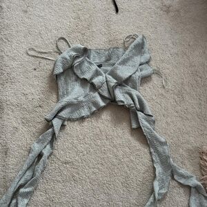 Zara Women's Green Crop-top